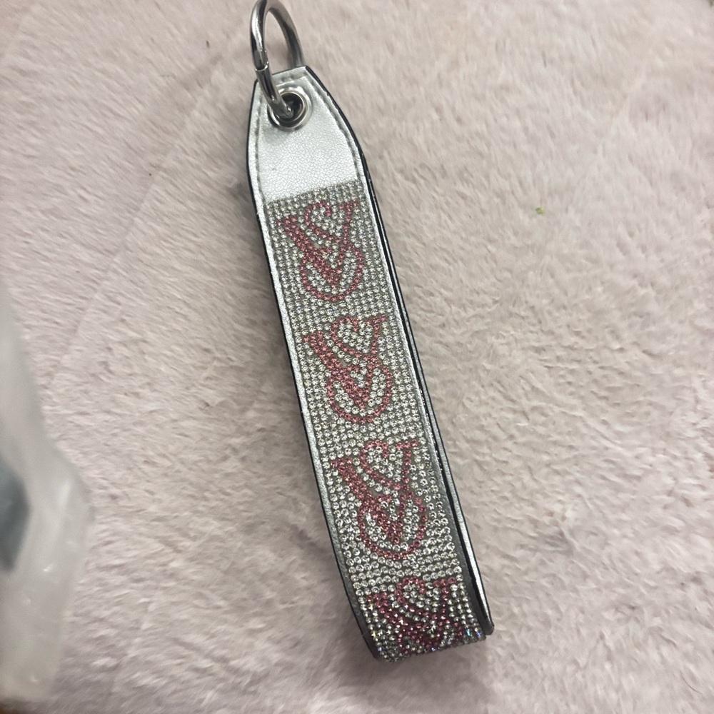 Victoria’s Secret Silver and Pink Keychain